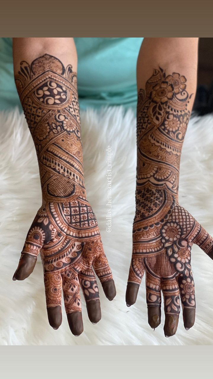 Bridal henna design by Rimple
